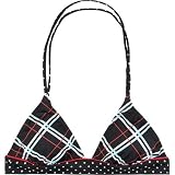 ROXY Crush Womens Swimsuit Top - Black/White by 