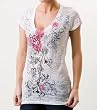 Metal Mulisha Womens BEAUTIFUL MULISHA V-neck T-Shirt