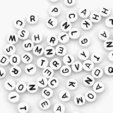 Alpha Beads - Black and White 150PIECES