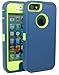 BeautyChase(TM) Iphone5/5s Defender Body Armor Case Comparable to Otterbox Defender Series (navy/green)