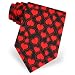 Men's Valentine's Hearts Microfiber Tie by The American Necktie Company in Black