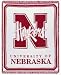 Nebraska Cornhuskers Logo 2 Layer Afghan Throw Blanket from Simply Home