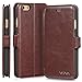iPhone 6 Wallet Case - VENA [vFolio] Slim Vintage Leather Wallet Stand Case with Card Slots for Apple iPhone 6 (4.7