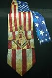 Thumbnail image for Masonic Silk Antique American Flag with Embroidered Square &…