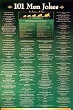 101 Men Jokes - 24x36 - ART PRINT / POSTER