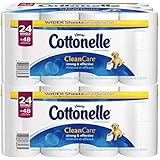 Cottonelle Clean Care Toilet Paper, Double Roll, 24 Count (Pack of 2)