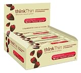 Save on thinkThin Protein Bar, Chocolate Covered Strawberries, Gluten Free,  10 - 50 gram Bars by thinkThin
