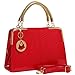 MG Collection MATANA Crocodile Trendy High Gloss Doctor Style Tote Purse Bag