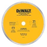 DEWALT DW4760 7-inch Dry or Wet Cutting Continuous Rim Saw Blade with 5/8-Inch Arbor for Ceramic or Tile
