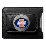 Illinois Fighting Illini NCAA Basketball Card/Money Clip Holder (Leather)