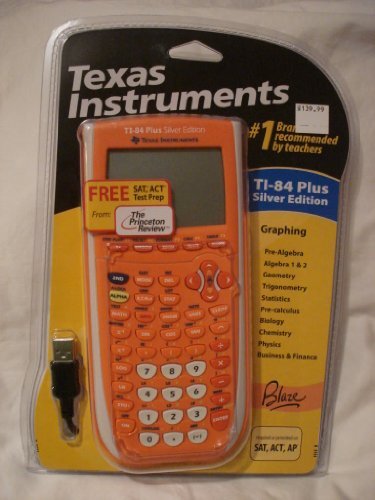 TI-84 Plus Silver Edition Graphing Calculator (Orange)
