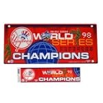 New York Yankees '98 World Series Champions sign & Free Bumper Sticker