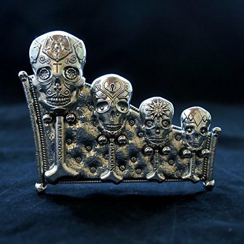 Calavera Measuring Spoons with Display Stand cast in Pewter