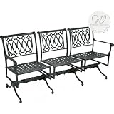 Windham Castings American Gothic Independent Spring Triple Settee Frame Only, White