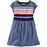 OSHKOSH(オシュコシュ) ネオンストライプドレス ブルー ワンピース 3歳【並行輸入】