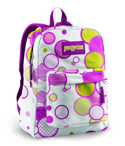 More information about JanSport Classic SuperBreak Backpack, White/Newbud Green Pattern Dots JanSport Classic SuperBreak Backpack, White/Newbud Green Pattern Dots