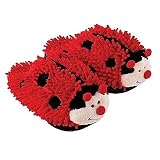 Aromahome Aroma Home Red Ladybug Fuzzy Friends Slippers-One Size Fits All