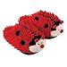 Aromahome Aroma Home Red Ladybug Fuzzy Friends Slippers-One Size Fits All