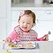 Bumkins Divided Plate, Melamine Tray Plate, Toddler, Kids, BPA Free, Stackable, Dishwasher Safe – Bloom