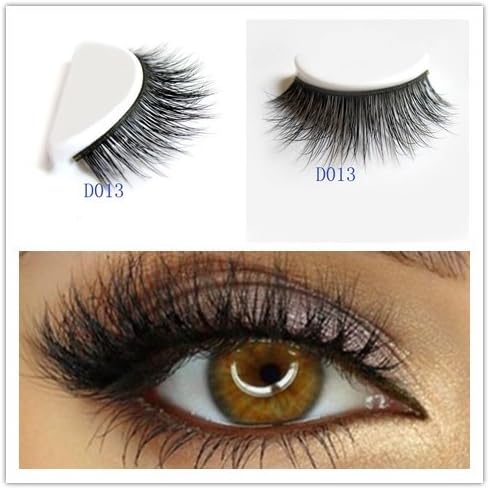 LUXURY 3D Mink Fur False Eyelashes Extensions 100% Hand Made 24Styles 1Pair (D013)