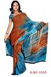 Godavri Georgette Printed Casual Saree Sari Bellydance fabric