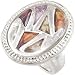Multi-Gemstone Fashion Ring Sparkling Sterling Silver Size 7
