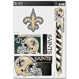 Set of (5) Team Window Clings: New Orleans Saints