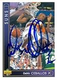 Cedric Ceballos Autographed/Hand Signed Basketball Card (Phoenix Suns) 1993 Upper Deck #348