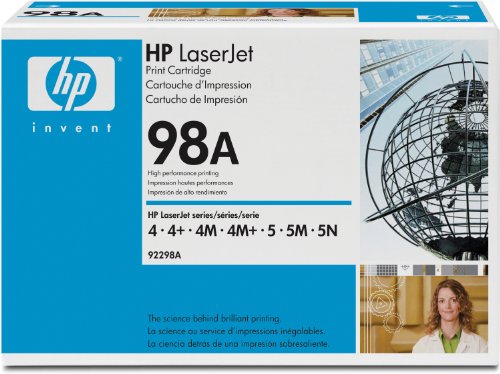 HP Hewlett Packard 92298A laserjet laser toner cartridge black 4 / 4+ / 4M / 4M+ / 5 / 5M / 5N /5Se 98A