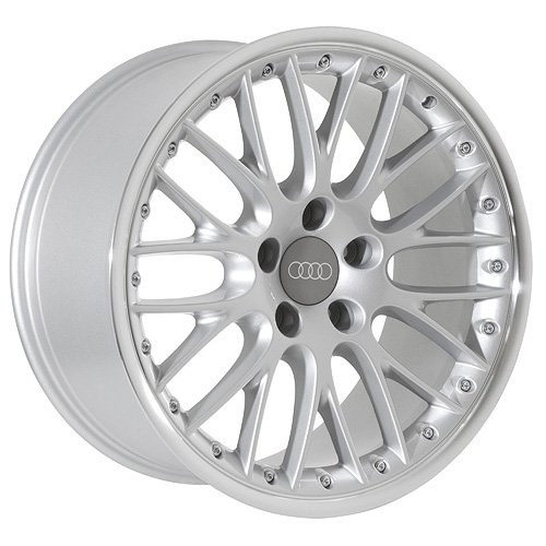 18 Audi Wheels Rims Silver  Polished Lip (set 
