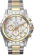 Two Tone Stainless Steel Marine Star Chronograph Silver Dial