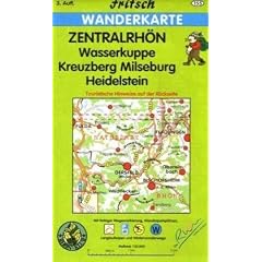 Zentralrh�n 1 : 35 000 Wanderkarte: Wasserkuppe, Kreuzberg, Milseburg, Heidelstein