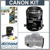 Canon TS-E 90mm f/2.8 Tilt & Shift Manual Focus Telephoto Lens Kit, USA with Tiffen 58mm Photo Essentials Filter Kit, CanonCap Leash, Professional Lens Cleaning Kit,