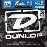 Jim Dunlop 5-String Nickel Plated Steel Bass Strings 45-125 Medium