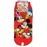 ミッキー＆フレンズ《OH! Mickey&Friends/赤》レディースソックス☆ディズニー女性用靴下通販☆