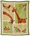 Kids Line Zanzibar Printed High Pile Plush Blanket