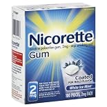 Nicorette Stop Smoking Aid White Ice Gum 2 Mg 100 Ct.