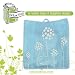 Stylish Re-usable Bag Pack of 5 (Blue Floral)