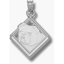 Click here to buy Bryant College Bulldogs Diamond Bulldog Logo Pendant - Sterling Silver Jewelry by Logo Art.
