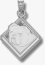 Click here to buy Bryant College Bulldogs Diamond Bulldog Logo Pendant - Sterling Silver Jewelry.