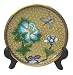 Chinese cloisonne plate dish - 4"D