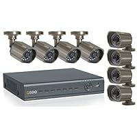 Q-See 8-Channel Surveillance System with 500 GB Hard Drive and 8 Weatherproof CCD Cameras