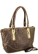 Designer Style Weavy Tote - Bronze