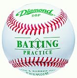 Diamond DBP Batting Practice Baseball (White, One Dozen)