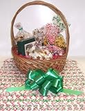 Review Scott's Cakes  / Scott's Cakes Large Santa's Helper Christmas Basket with Handle Candy Cane Wrapping