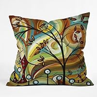 DENY Designs Madart Fall Colors Throw Pillow, 20-Inch by 20-Inch
