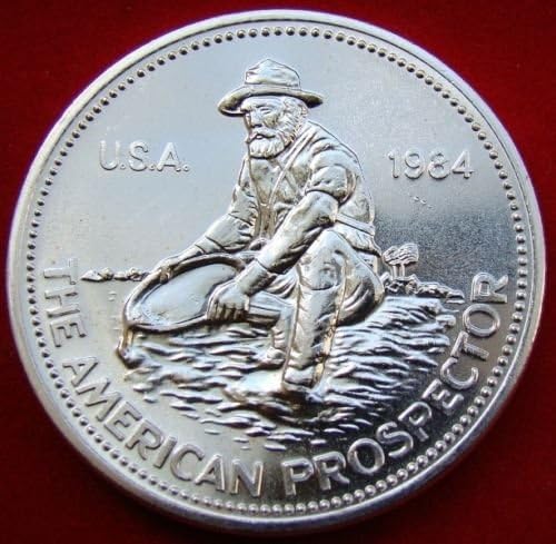 ENGELHARD PROSPECTOR ROUND 1 oz 1oz Silver .999 Fine 1984