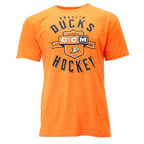 Reebok Anaheim Ducks CCM Tri Blend Hockey Tee Fan T Shirt - Mens