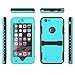 Iphone 6 Plus Waterproof Case, Caka Full-Body Underwater Waterproof Shockproof Dirtproof Durable Full Sealed Protection Case Cover With Kickstand For Apple Iphone 6 Plus 5.5 Inch Case (Teal)