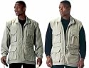Khaki Convertible Safari Outback Trailblazer Jacket and Vest